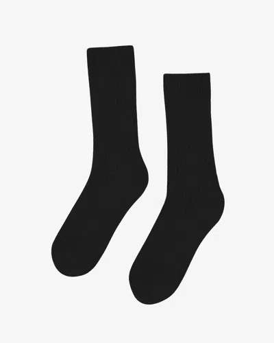 Colorful Standard Mens Merino Wool Blend Socks In Black