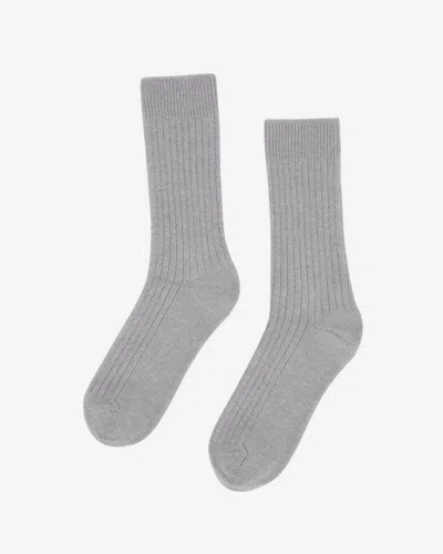 Colorful Standard Mens Merino Wool Blend Socks In Heather Grey