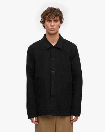 Colorful Standard Mens Organic Workwear Jacket In Black