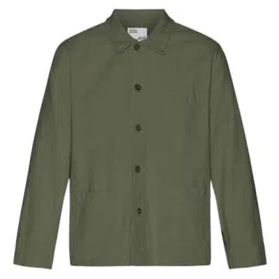 Colorful Standard Organic Cotton Workwear Jacket Dusty Olive In Green