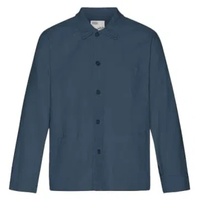 Colorful Standard Organic Cotton Workwear Jacket Petrol Blue