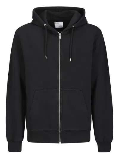 Colorful Standard Organic-cotton Zip-up Hoodie In Black