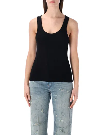 Colorful Standard Organic Rib Tank Top In Black