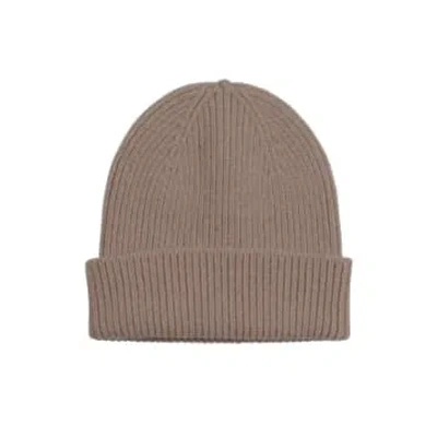 Colorful Standard Warm Taupe Merino Wool Hat In Brown