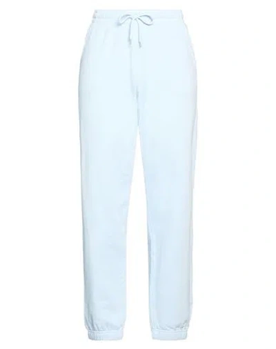 Colorful Standard Woman Pants Sky Blue Size M Organic Cotton In Brown