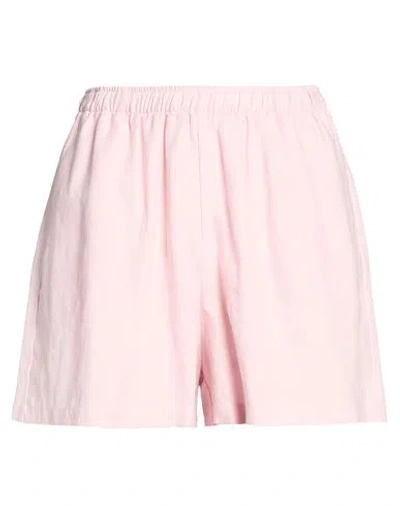 Colorful Standard Woman Shorts & Bermuda Shorts Light Pink Size S Linen
