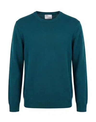 Colorful Standard Woman Sweater Deep Teal Size Xs Merino Wool In Green