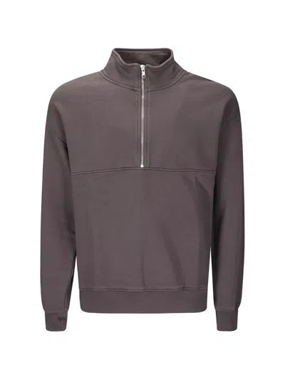 Colorful Standard Zip Sweatshirt In Brown