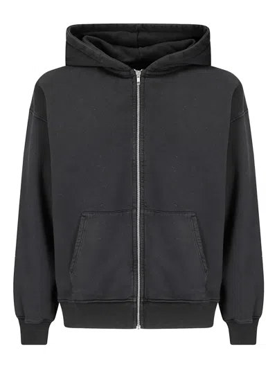 Colorful Standard Zip-up Hoodie In Black