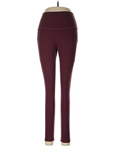 Pre-owned Colorfulkoala Active Pants In Burgundy