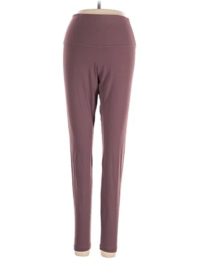 Pre-owned Colorfulkoala Active Pants In Burgundy