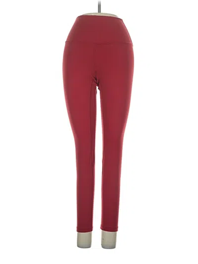Pre-owned Colorfulkoala Active Pants In Burgundy