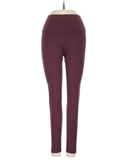 Pre-owned Colorfulkoala Active Pants In Burgundy