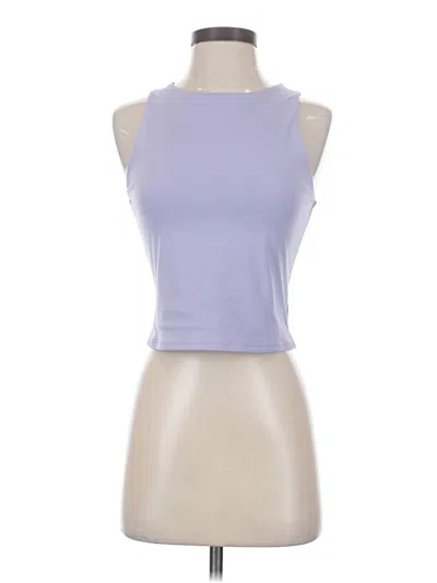 Pre-owned Colorfulkoala Tank Top Purple Halter Neckline Tops