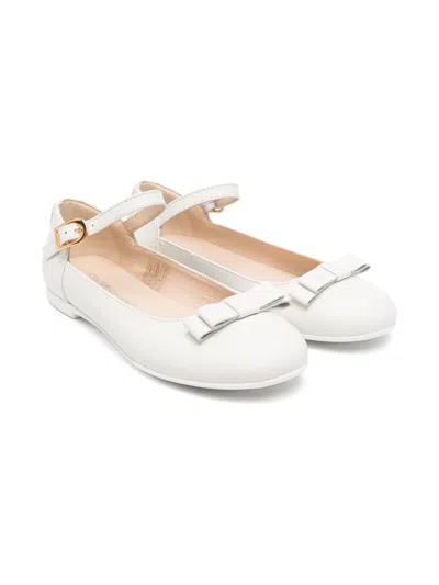 Colorichiari Kids' Bow-detail Ballerina Shoes In White