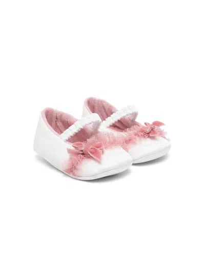 Colorichiari Babies' Bow-detail Ballerina Shoes In White