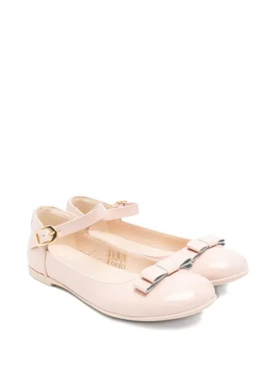 Colorichiari Kids' Bow-detail Ballet Flats In Pink
