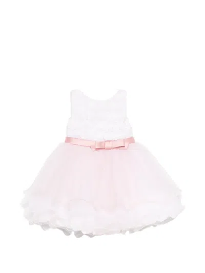 Colorichiari Babies' Bow-detail Sleeveless Dress In Pink