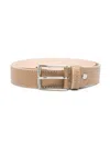 Colorichiari Buckle-fastening Leather Belt In Neutrals