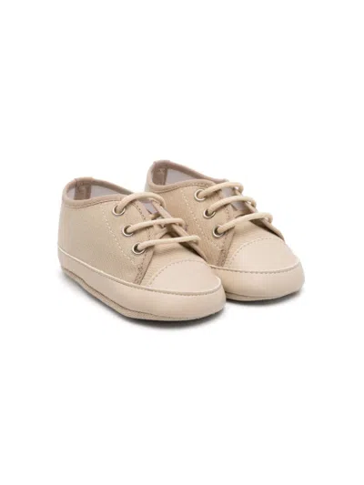 Colorichiari Babies' Contrasting-toecap Sneakers In Neutrals