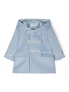 Colorichiari Double-breasted Coat In Blue