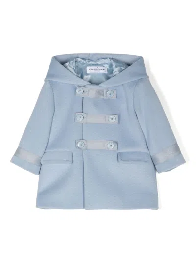 Colorichiari Babies' Double-breasted Coat In Blue