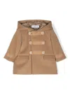Colorichiari Double-breasted Coat In Neutrals