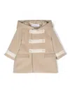 Colorichiari Double-breasted Coat In Neutrals