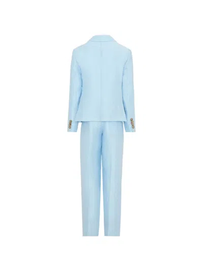 Colorichiari Kids' Double-breasted Suit In Blue