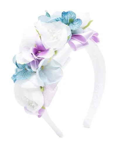 Colorichiari Kids' Floral-appliqué Hair Band