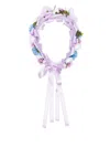 Colorichiari Floral-appliqué Hair Band In Purple
