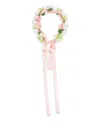 Colorichiari Floral-appliqué Head Band In Pink