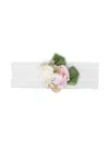 Colorichiari Floral-appliqué Headband In White