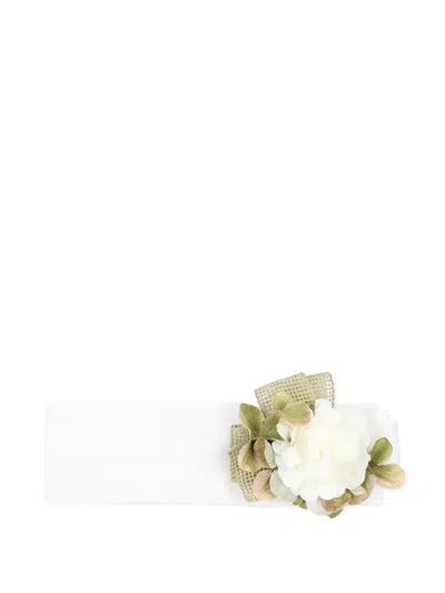Colorichiari Babies' Floral-embellished Headband In White