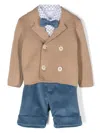 Colorichiari Geometric-pattern Short Set In 中性色