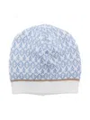 Colorichiari Intarsia-logo Beanie Hat In Neutrals