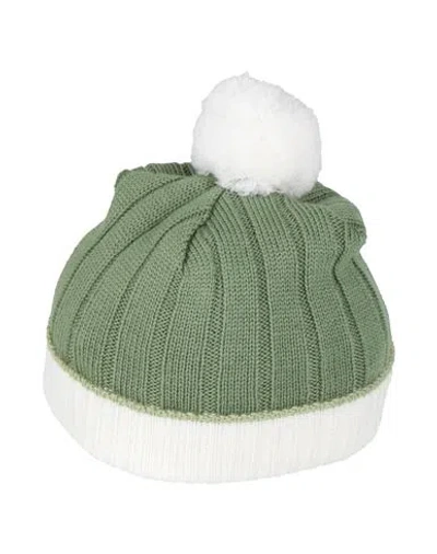 Colorichiari Babies'  Newborn Boy Hat Military Green Size 1 Merino Wool