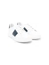 Colorichiari Panelled Leather Sneakers In White
