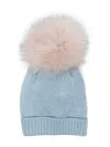 Colorichiari Pompom-detail Beanie In Blue