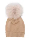 Colorichiari Pompom-detail Beanie In Neutrals