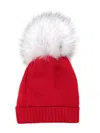 Colorichiari Pompom-detail Beanie In Red