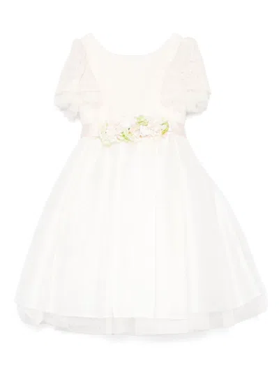Colorichiari Kids' Sequin-detail Dress In White