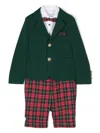 Colorichiari Single-breasted Trousers Set In Green