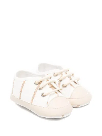 Colorichiari Babies' Striped-detail Sneakers In White