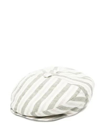 Colorichiari Babies' Striped Hat In Yellow
