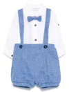 Colorichiari Tailored Short Set In White