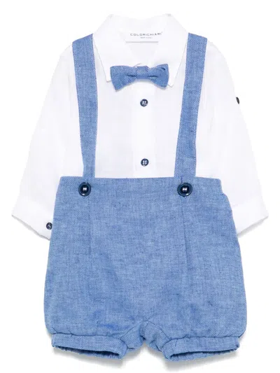 Colorichiari Babies' Tailored Short Set In White
