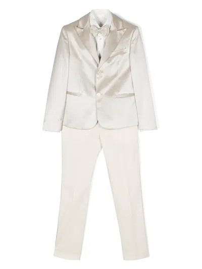 Colorichiari Kids' Three-piece Suit In Gold