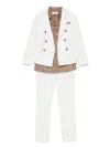 Colorichiari Three Piece Suit In White