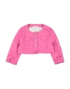Colorichiari Toddler Girl Jacket Fuchsia Size 6 Polyurethane, Viscose In Pink